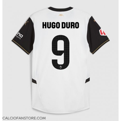 Maglia Calcio Valencia Hugo Duro #9 Prima Divisa 2024-25 Manica Corta